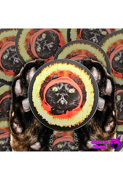 Autocollant Miaou-gnifique Par Cats Of Chaos - Marshadow Le Diable