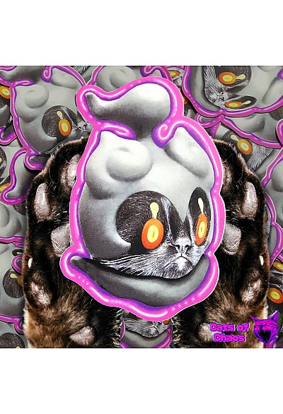 Autocollant Miaou-gnifique Par Cats Of Chaos - Marshadow Le Chat En Marshadow Le Pokemon