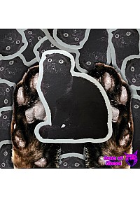 Autocollant Miaou-gnifique Par Cats Of Chaos - Marshadow Le Chat Noir