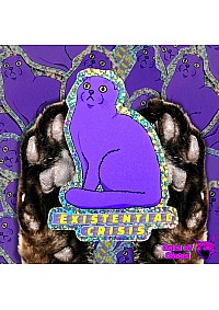Autocollant Miaou-gnifique Par Cats Of Chaos - Marshadow Violet En Crise Existentielle