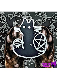 Autocollant Miaou-gnifique Par Cats Of Chaos - Chat Magique Assis