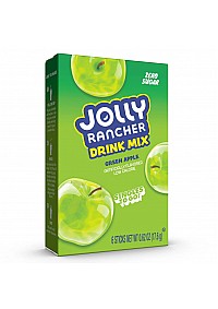 Mélange pour Breuvage Jolly Rancher Saveur Pomme Verte - Paquet de 6 Sachets Individuels