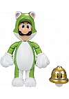 Figurine World Of Nintendo Super Mario Par Jakks Pacific - Luigi Chat 11 CM
