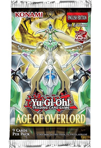 Booster Pack Paquet De 9 Cartes (Au Hasard) Yu-Gi-Oh! TCG Anglais - Age Of Overlord