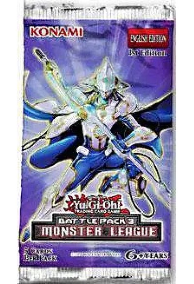 Booster Pack Paquet De 5 Cartes (Au Hasard) Yu-Gi-Oh! TCG Anglais - Battle Pack 3 Monster League
