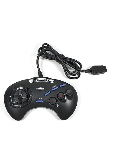 Manette 3 Boutons Pour Sega Genesis Honeybee SG-8 Series 2 - Noire