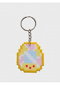 Porte Clef En Perles Tamagotchi Par Laeticia - Bonbon Jaune 