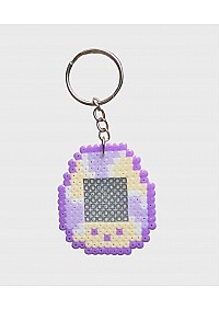 Porte Clef En Perles Tamagotchi Par Laeticia - Bonbon Violet 