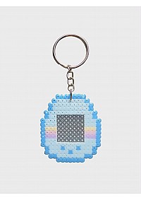 Porte Clef En Perles Tamagotchi Par Laeticia - Rétro Bleu