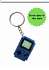 Porte clef en perles GameBoy par Laeticia - Bleu foncé