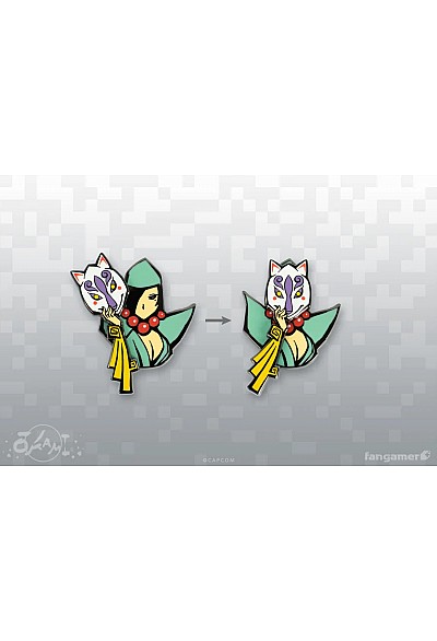 Épinglette (Pin) Articulée Okami  Par Fangamer - Dame Rusée