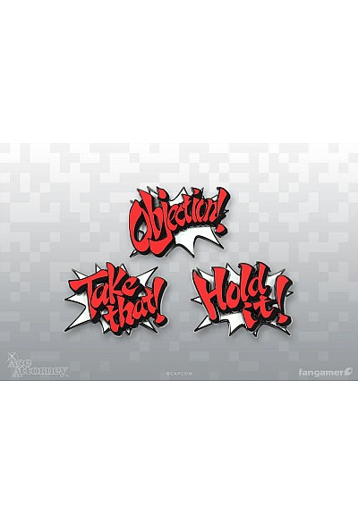 Épinglettes (Pins) Ace Attorney Par Fangamer - Ensemble De 3