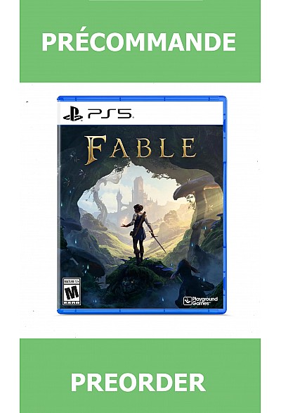 *Précommande* Fable/PS5 23/02/2027 89.99$