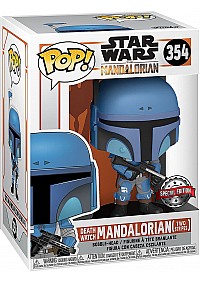 Figurine Funko Pop #354 Star Wars Mandalorian - Death Watch Mandalorian (Two Stripes) Special Editio