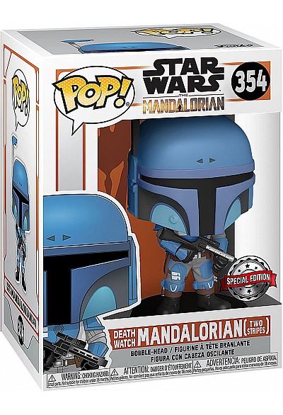 Figurine Funko Pop #354 Star Wars Mandalorian - Death Watch Mandalorian (Two Stripes) Special Editio