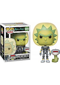 Figurine Funko Pop! Animation #689 Rick And Morty - Space Suit Rick with Snake