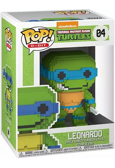 Figurine Funko Pop 8 Bit #04 Teenage Mutant Ninja Turtles (TMNT) - Leonardo
