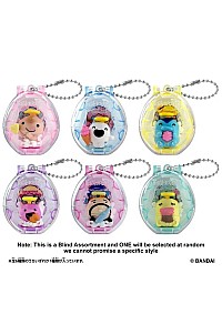 Gashapon Tamagotchi Étui Et Figurine Snack Time Par Bandai - Un Item Au Hasard