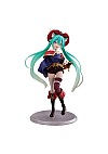 Figurine Hatsune Miku In Wonderland Par Taito - Miku Chat Potté 18 CM