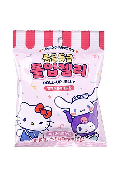 Bonbon Sanrio Roll Up Jelly A La Fraise Et Bleuet Par Sanrio