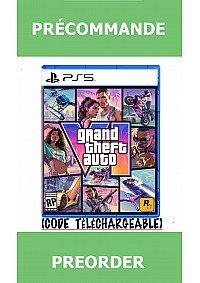 *Précommande* Grand Theft Auto VI (Code Téléchargeable) /PS5 12/11/2026 109.99$