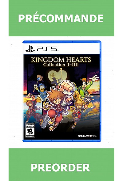 *Précommande* KINGDOM HEARTS Collection I–III/PS5 08/10/2026 99.99$