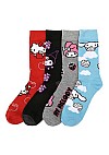 Ensemble De 4 Paires De Chaussettes Par Bioworld - Hello Kitty