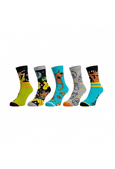 Ensemble De 5 Paires De Chaussettes Par Bioworld - Scooby Doo