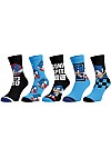 Ensemble De 5 Paires De Chaussettes Par Bioworld - Sonic The Hedgehog