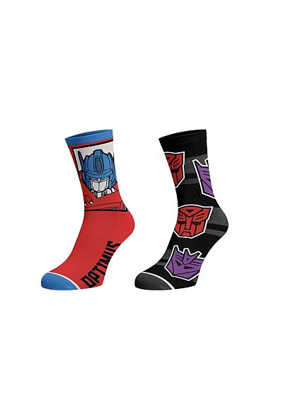 Ensemble De 2 Paires De Chaussettes Par Bioworld - Transformers