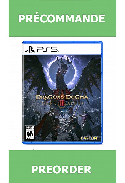 *Précommande* Dragons Dogma II (2) Dark Arisen/PS5 26/09/2026 69.99$