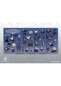 Autocollants Hollow Knight Par Fangamer - Hallownest Ensemble De 4 Feuilles