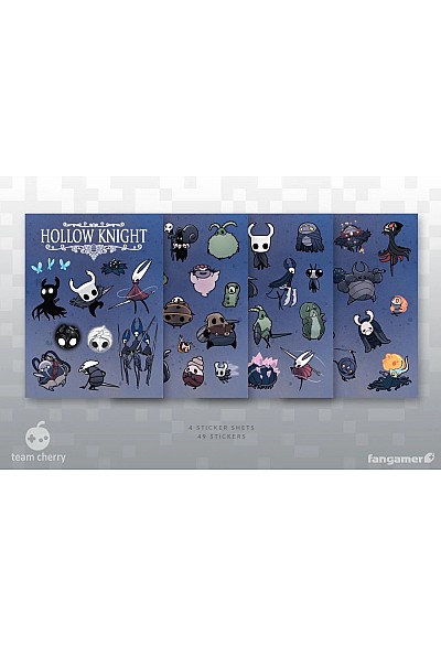 Autocollants Hollow Knight Par Fangamer - Hallownest Ensemble De 4 Feuilles