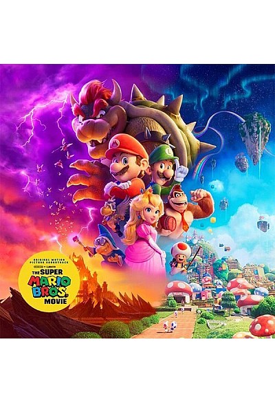 Disque Vinyle Trame Sonore Super Mario Bros Movie Par iam8bit - 2xLP Vert Et Rouge