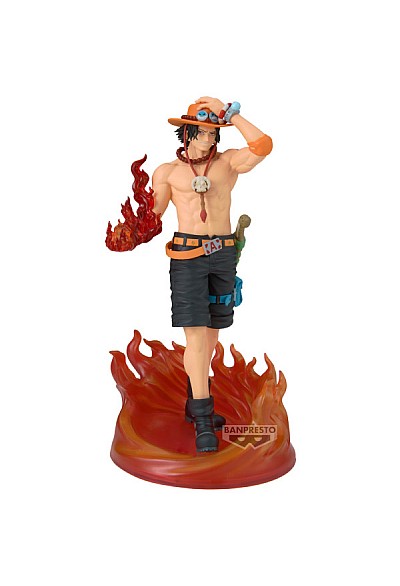 Figurine One Piece Par Banpresto - The Shukko Logia Portgas D. Ace 19CM