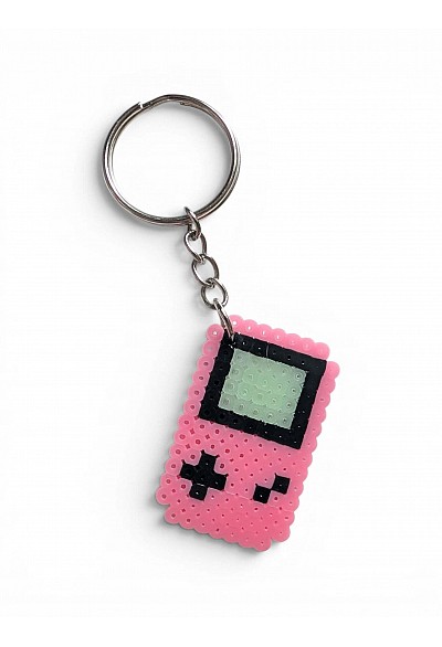 Porte Clef En Perles Game Boy Par Laeticia - Rose