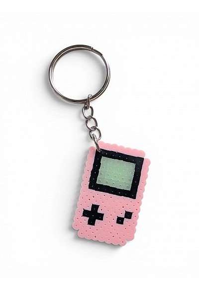 Porte Clef En Perles Game Boy Par Laeticia - Rose clair