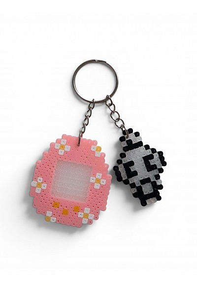 Porte Clef En Perles Tamagotchi Par Laeticia - Memetchi