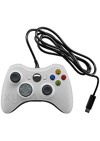 Manette Avec Fil USB (2 Mètres) Pour Xbox 360 Par XYAB - Blanche
