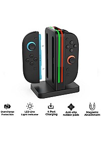 Station De Recharge Verticale Pour Manette Joy-Con2 Switch2 Par Dobe