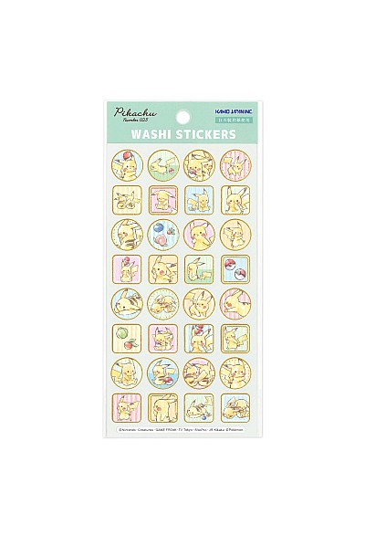 Washi Stickers Par Kamio Japan Inc - Pikachu