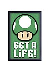 Affiche Encadrée Super Mario Bros Par Pyramid - Get A Life 27 x 43 CM