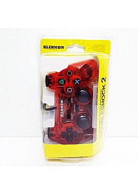 Manette Générique Pour PS2 Par Klermon - Rouge Transparent