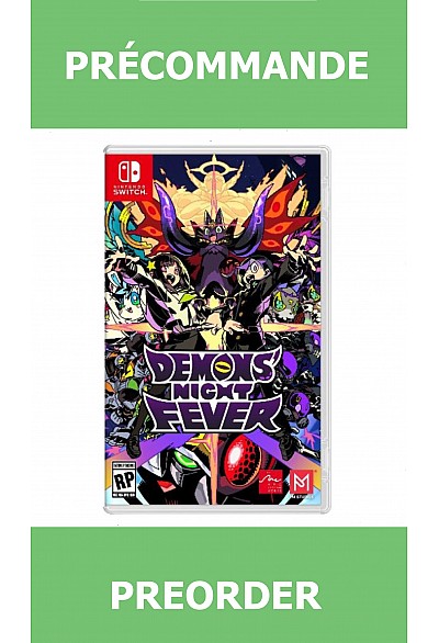 *Précommande* Demons Night Fever/Switch 31/03/2026 54.99$