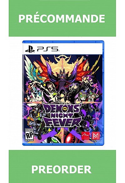 *Précommande* Demons Night Fever/PS5 31/03/2026 54.99$