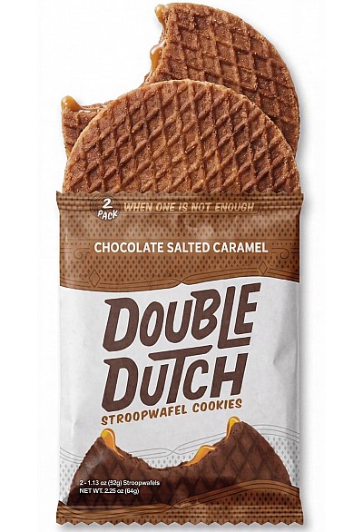 Biscuits Gauffré Par Double Dutch - Chocolat Caramel Salé (32G)
