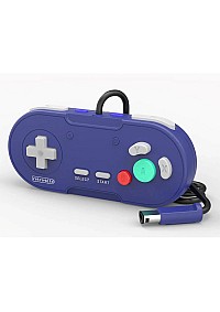 Manette Filaire LegacyGC Pour Nintendo GameCube / Wii Par Retro-Bit - Mauve (Indigo)