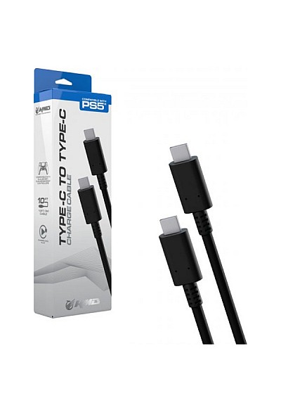 Cable De Recharge USB Type-C À Type-C De 10 Pieds Pour Manette PS5 Par KMD