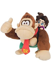Toutou Donkey Kong Bananza Par Sanei - Donkey Kong et Pauline 25 CM