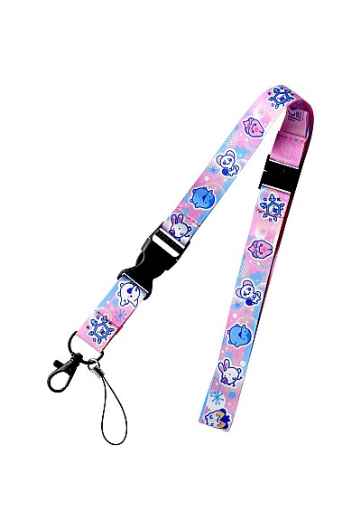 Lanière De Cou (Lanyard) Tamagotchi Paradise Par Bandai - Rose Pastel